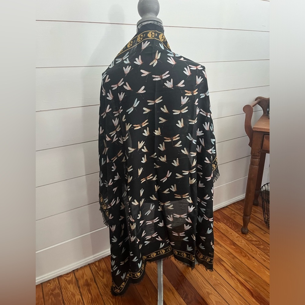 Alexander McQueen Dragonfly and Skull Scarf Shawl - Picture 9 of 14